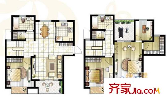 錦盛苑一期高層27#30#標(biāo)準(zhǔn)層h10戶型 4室2廳2衛(wèi)1廚