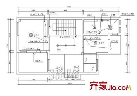 鴻運(yùn)家園聯(lián)排別墅330平戶型圖 5室2廳5衛(wèi)1廚