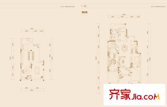 金科廊橋水岸一期15#標(biāo)準(zhǔn)層A戶型 3室2廳3衛(wèi)1廚