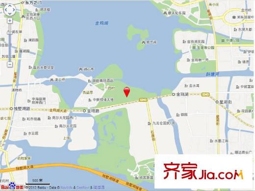 湖濱四季交通示意圖