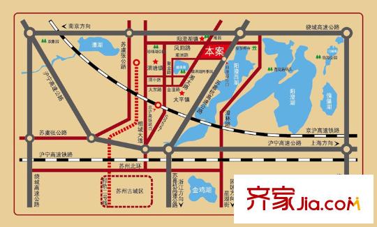 和沁園交通示意圖
