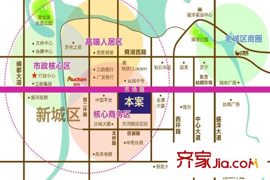 立新天鴻國際花園區(qū)位圖