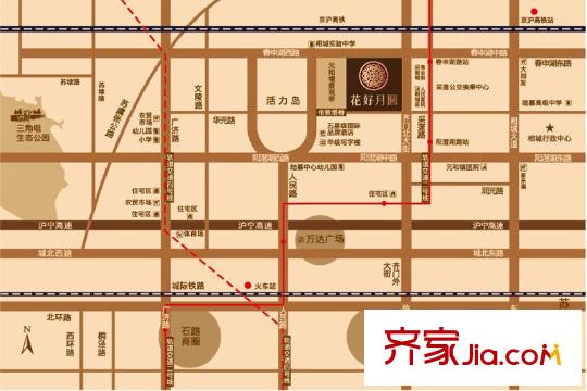 花好月圓交通圖