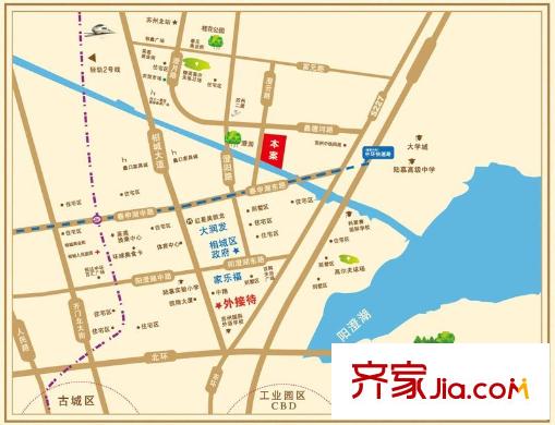 紅鼎灣花園交通圖