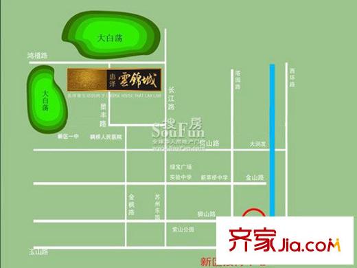 惠澤云錦城交通圖