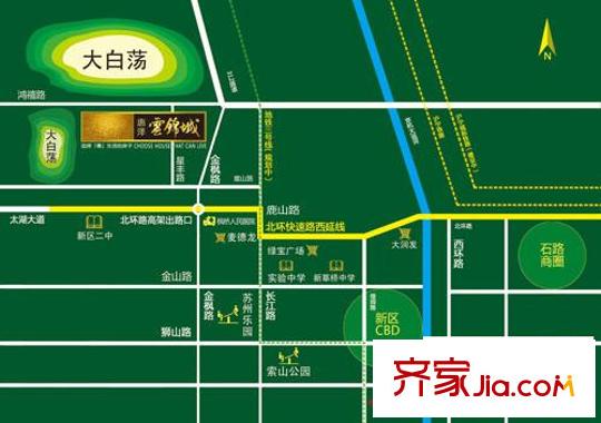 惠澤云錦城區(qū)位圖