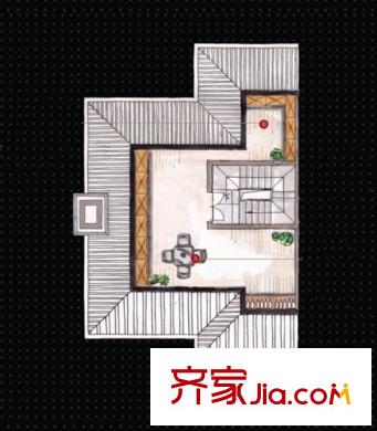 紫金灣5#雙拼別墅標(biāo)準(zhǔn)層C5戶型閣樓 5室2廳4衛(wèi)