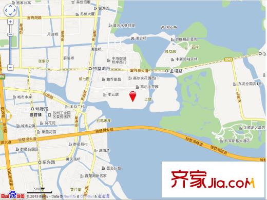 綠城蘇州桃花源交通示意圖