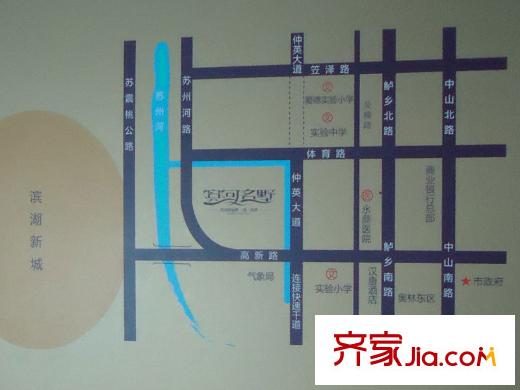 偉業(yè)濱河名墅方位圖