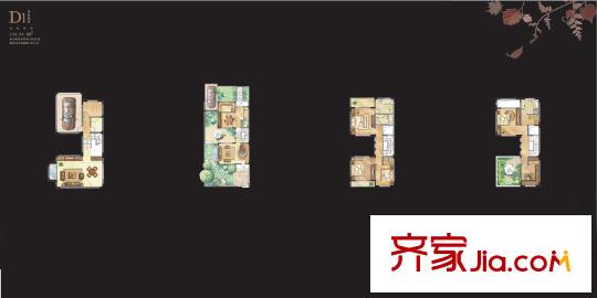 嵐山別墅一期43#四層D1戶型 5室4廳4衛(wèi)1廚