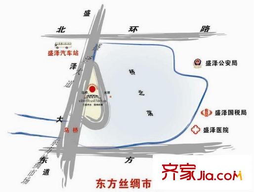 烏橋水岸花園交通圖