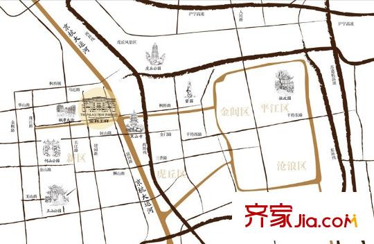 金科王府交通圖