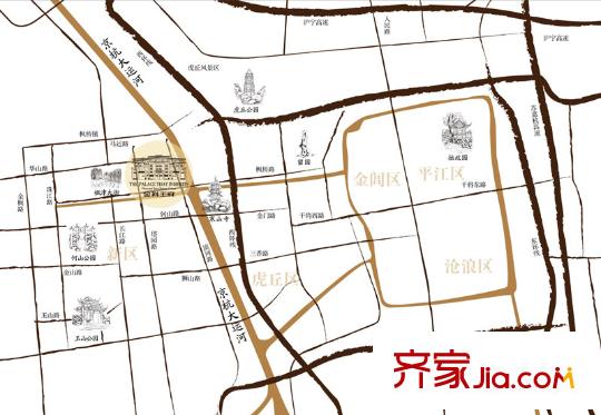 金科王府項目位置圖