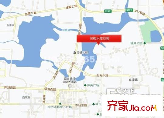 烏橋水岸花園交通圖