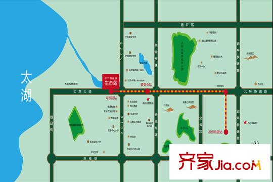 中節(jié)能生態(tài)島別墅交通圖