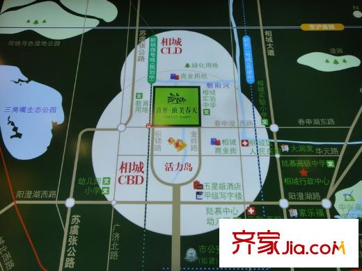 首開班芙春天交通示意圖