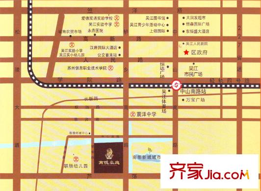 南悅豪庭交通圖