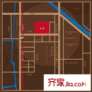 中惠晨曦怡庭交通圖