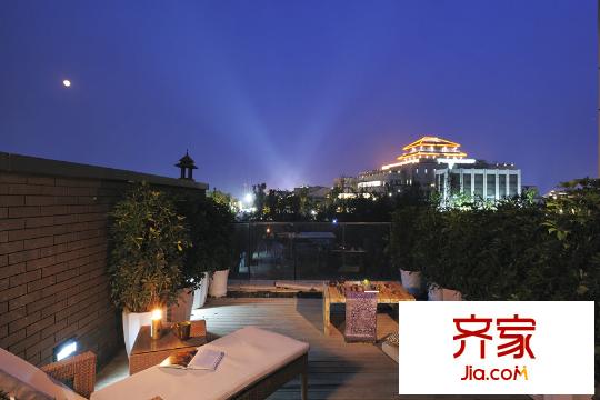 太湖天城MINI墅夜景圖