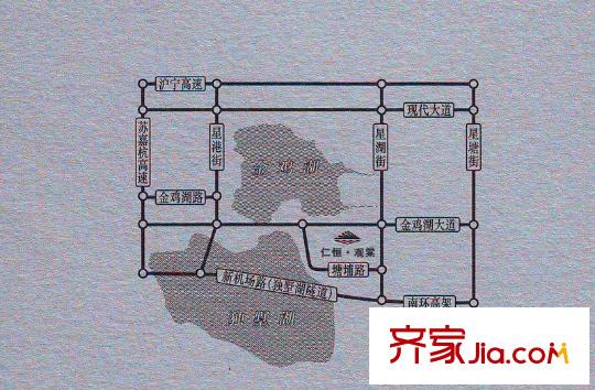 仁恒觀棠交通示意圖
