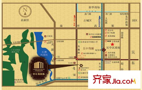 中天和景苑區(qū)位