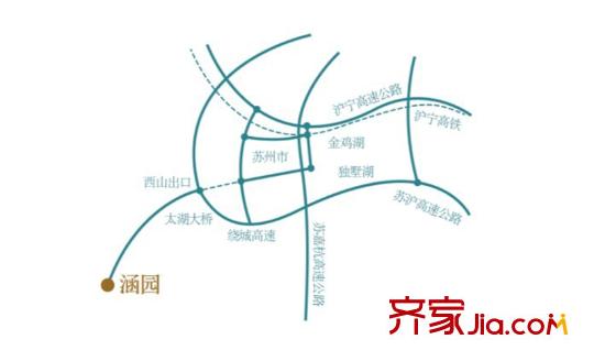 涵園區(qū)位示意圖