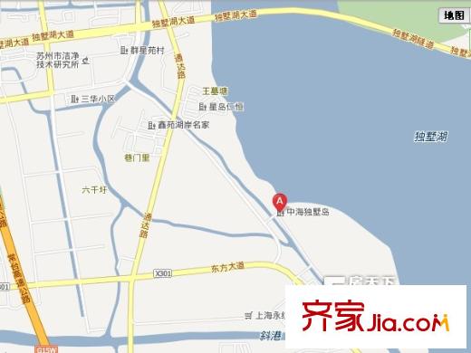 中海獨(dú)墅島交通圖