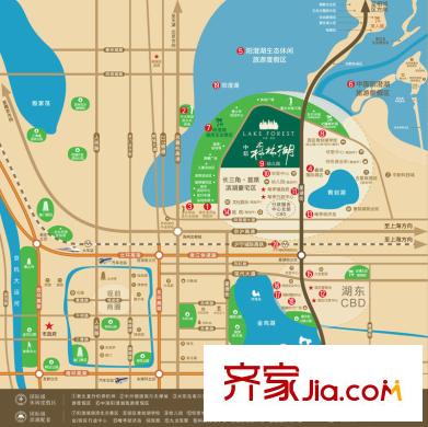 蘇州中信森林湖中信森林湖地理位置圖