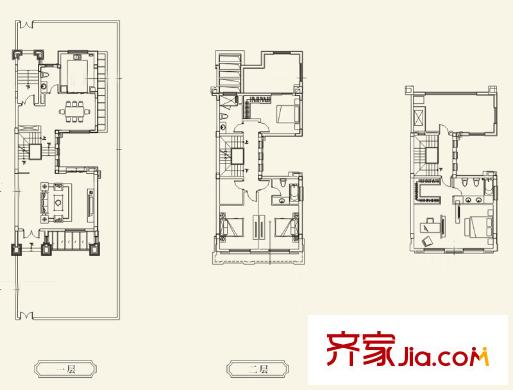中海獨墅島二期C戶型達勒姆城堡 4室5廳4衛(wèi)1廚