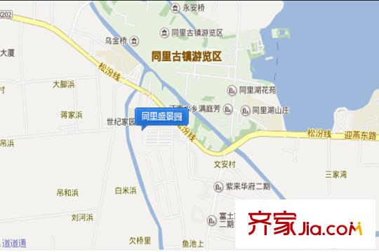 同里盛景園交通圖