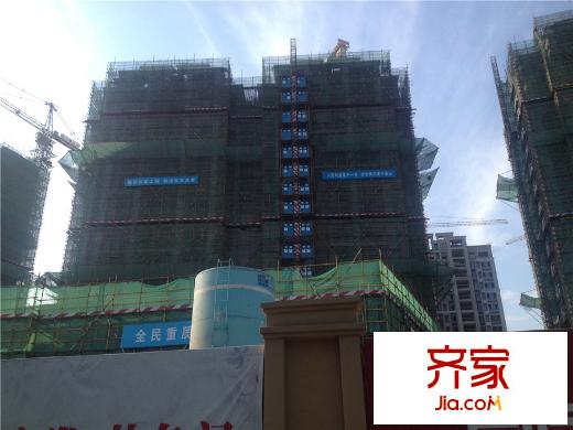 中旅獅山名門工地在建實(shí)景2015.6.5
