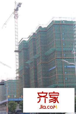 綠地中央廣場四期在建進度實景2015.9.24