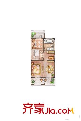 亨通唐墅47#東邊01室三層 1室1廳1衛(wèi)