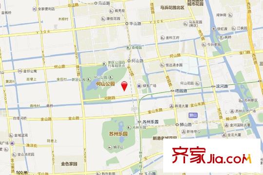 荷瀾庭區(qū)位圖