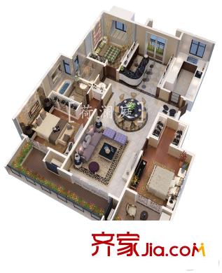 荷瀾庭山院洋房7#8#10#11#13#14#16#18#2F標(biāo)準(zhǔn)層 3室2廳2衛(wèi)1廚
