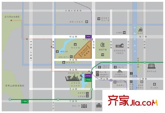 荷瀾庭區(qū)位圖