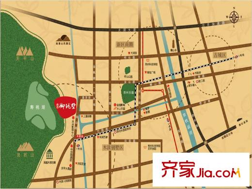 世茂御瓏墅區(qū)位圖