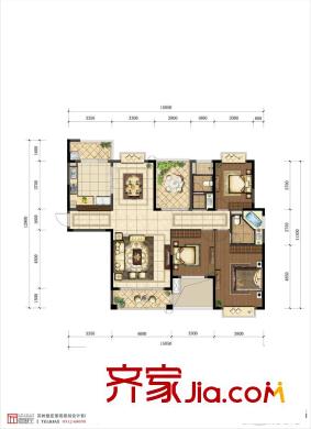 禧悅03棟東邊01室A戶(hù)型 3室3廳2衛(wèi)1廚