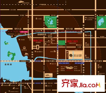 星公元名邸區(qū)位圖