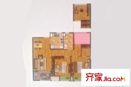 尼盛濱江城17#標(biāo)準(zhǔn)層Ⅰ1戶型 2室1廳1衛(wèi)1廚