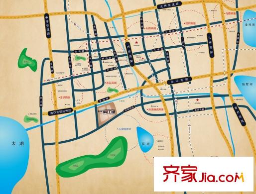 尼盛濱江城區(qū)位圖