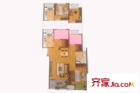 尼盛濱江城27#標(biāo)準(zhǔn)層Ⅱ1戶型 1室1廳1衛(wèi)1廚