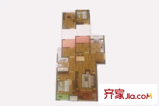 尼盛濱江城2#標(biāo)準(zhǔn)層E戶型 1室1廳1衛(wèi)1廚