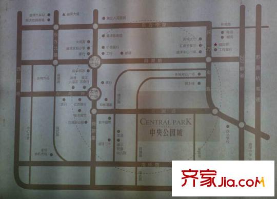中央公園城交通圖