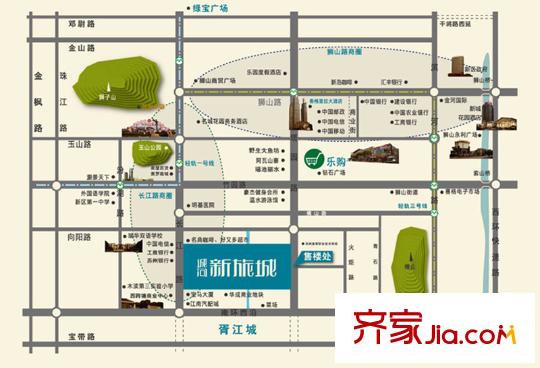 誠河新旅城區(qū)位示意圖