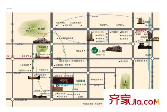 誠河新旅城區(qū)位圖