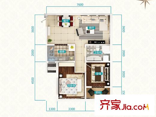 欣欣嘉園東4/8/10區(qū) 1單元2號(hào)房 B5戶型 2室2廳1衛(wèi)1廚