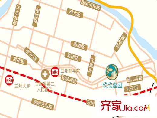 欣欣嘉園區(qū)位圖