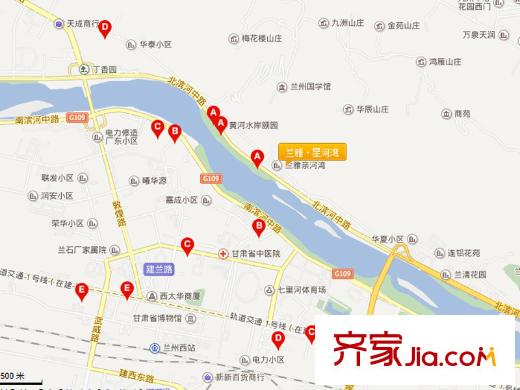 蘭雅?星河灣交通圖