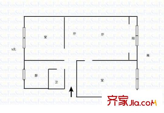 水榭華庭 2室 戶型圖
